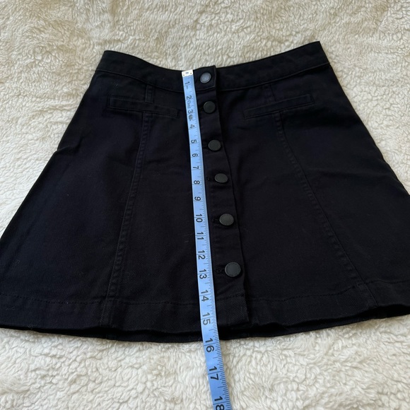 H&M Divided A Line Denim Skirt with Buttons - Picture 3 of 4
